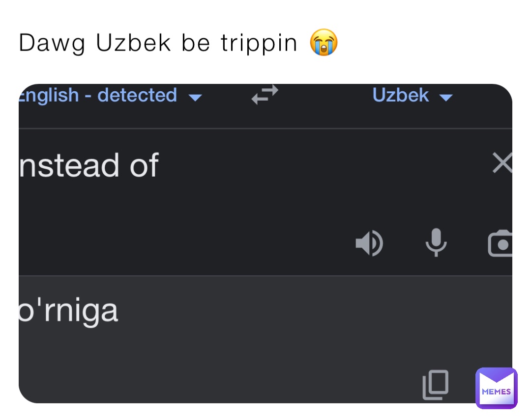 Dawg Uzbek be trippin 😭