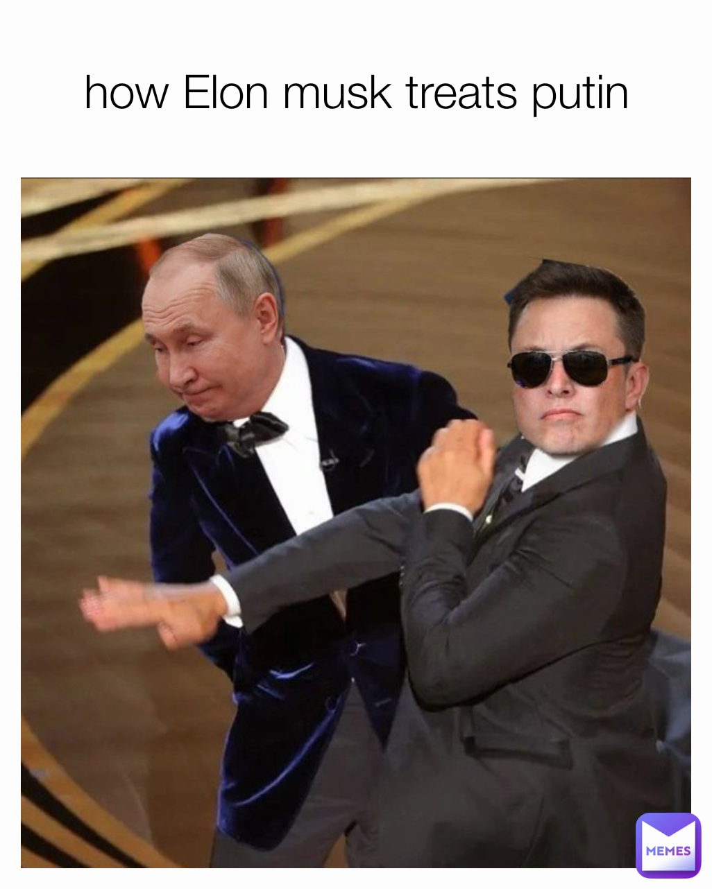 how Elon musk treats putin