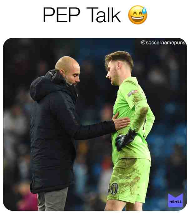 Burton keeper getting some 'Pep talk', literally, after a 9-0 thrashing.
