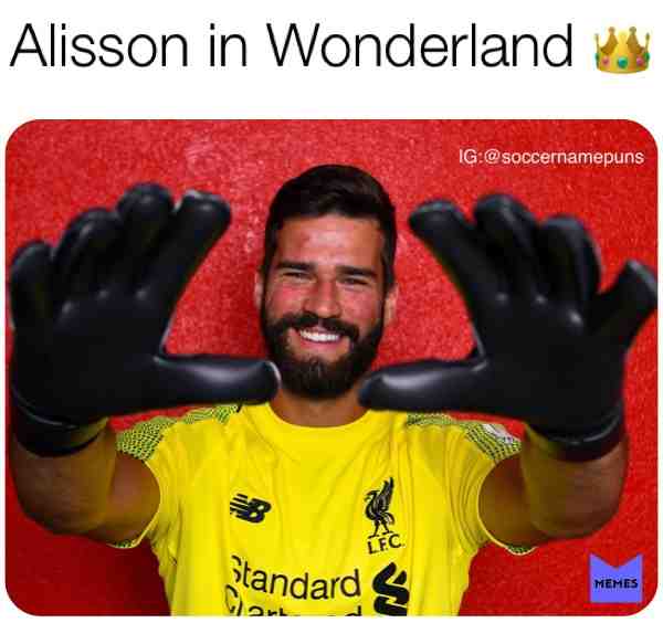 Think he met Alice yet?
#Liverpool #soccer #alissonbecker #brazil #worlcup #football #footyhumor