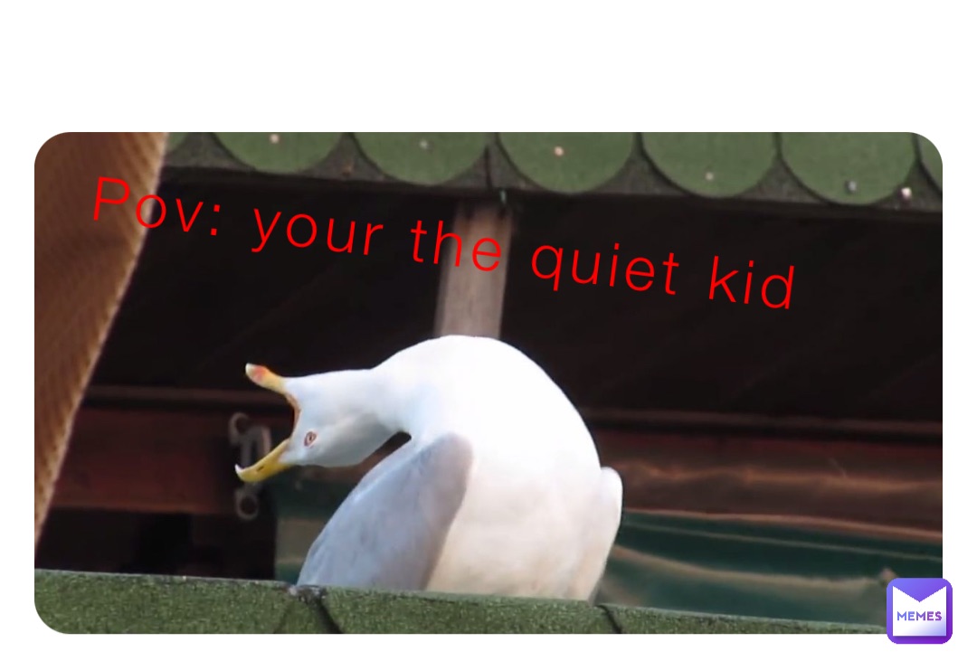 Pov: your the quiet kid