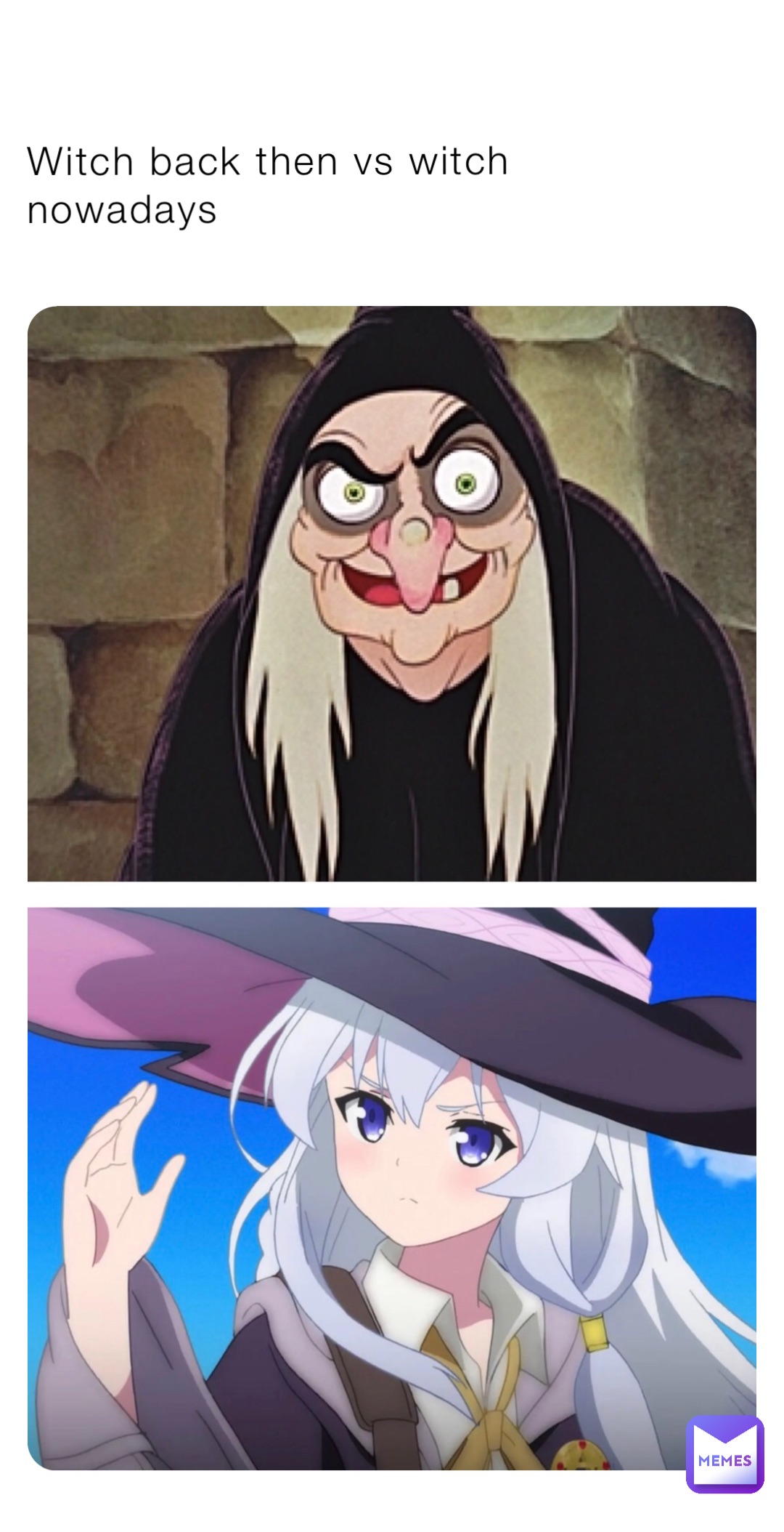 Witch back then vs witch nowadays