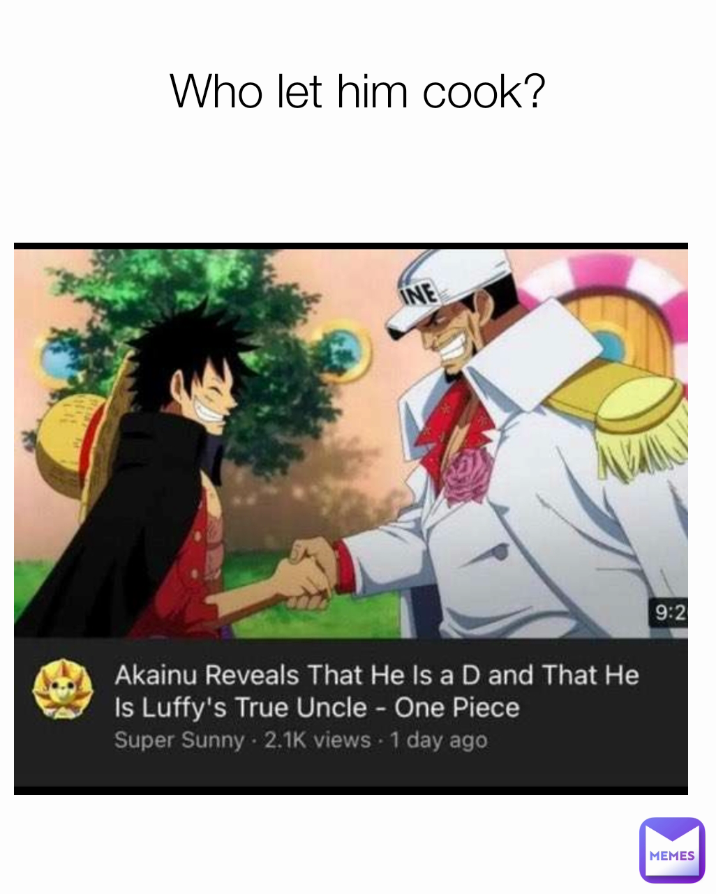 Who let him cook?