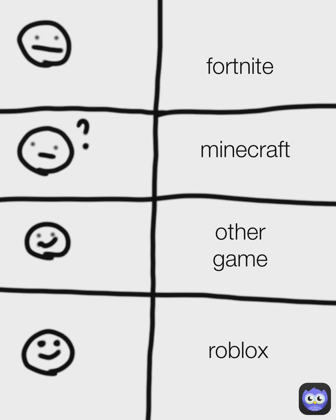 fortnite minecraft other game roblox