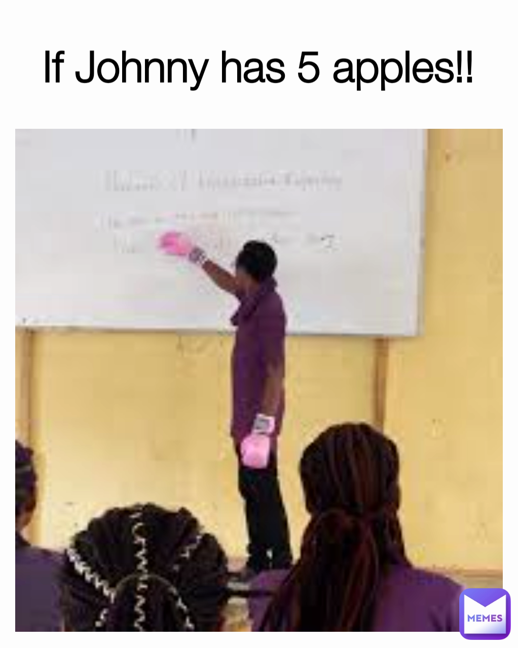 If Johnny has 5 apples!!