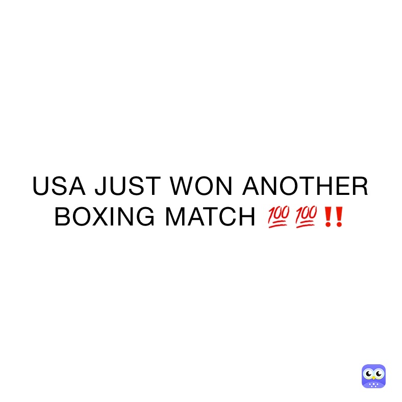 USA JUST WON ANOTHER BOXING MATCH 💯💯‼️