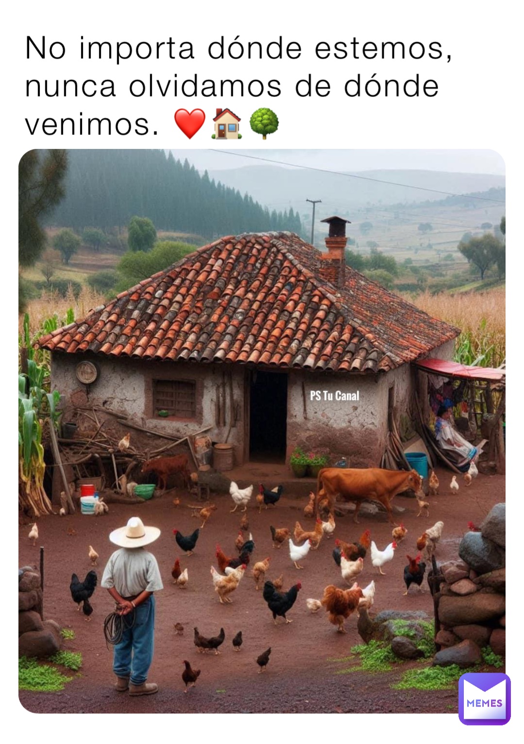 No importa dónde estemos, nunca olvidamos de dónde venimos. ❤️🏠🌳