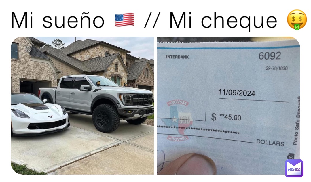Mi sueño 🇺🇸 // Mi cheque 🤑