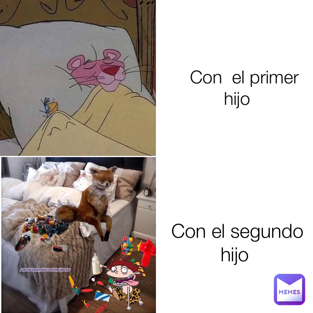 Con  el primer   hijo Con el segundo hijo