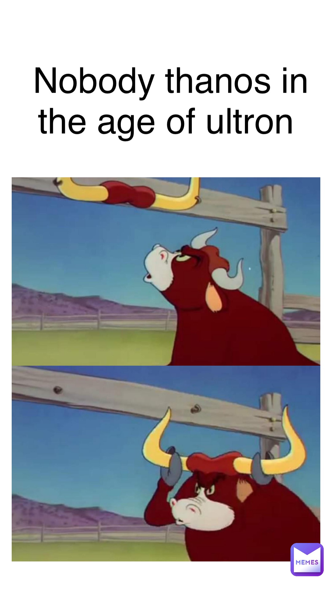 Text Here Nobody Thanos in the age of Ultron