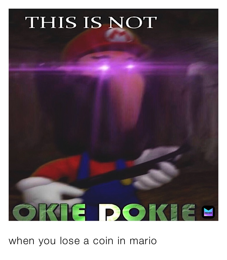 when you lose a coin in mario 