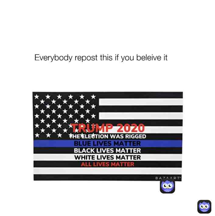 repost if u believe! #trump2020 #trump2021 #alllivesmatter #fixthememer #bluelivesmatter