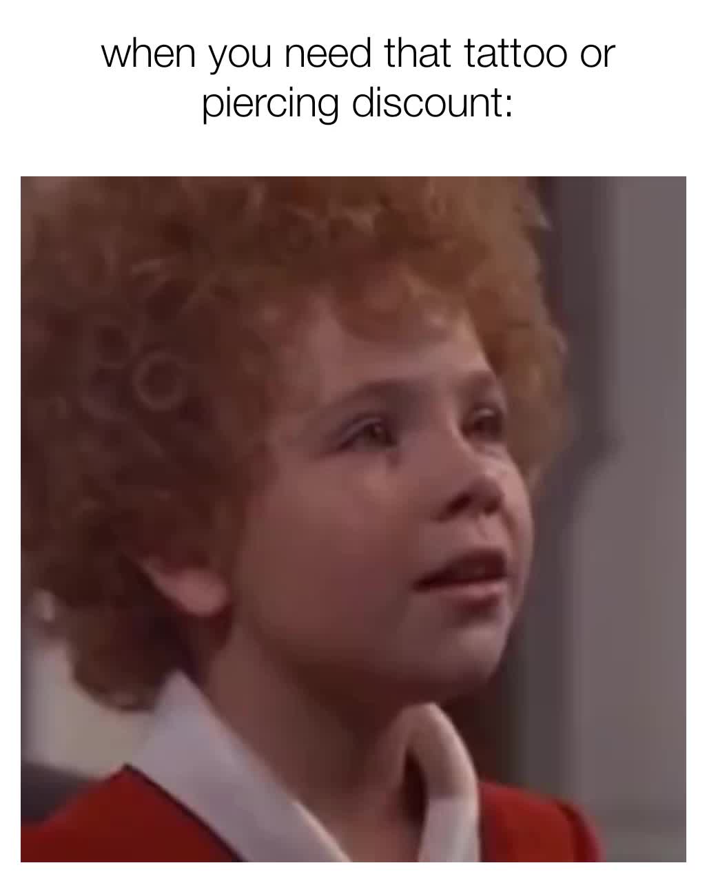 Yup. FREE TATTOOS TOMORROW...