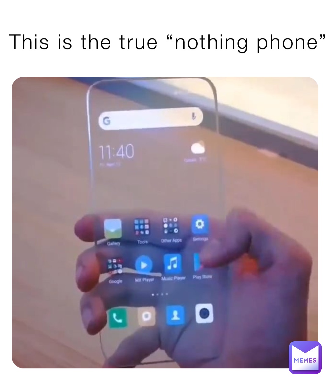 This is the true “nothing phone”