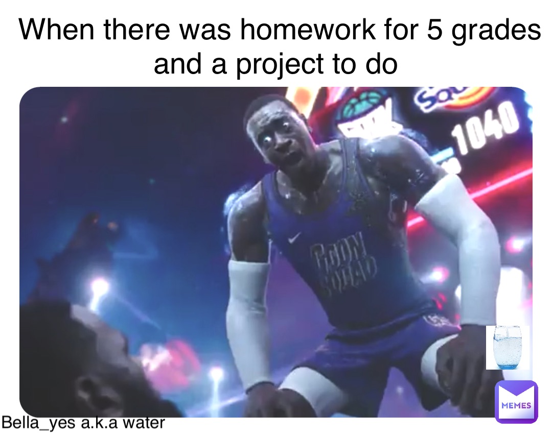 Double tap to edit When there was homework for 5 grades and a project to do