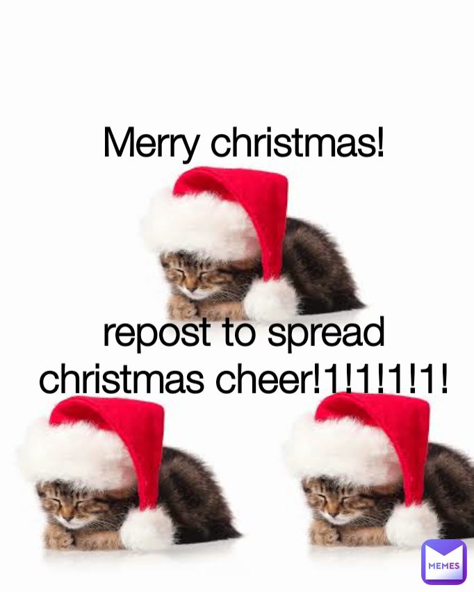 Merry christmas!



repost to spread christmas cheer!1!1!1!1!