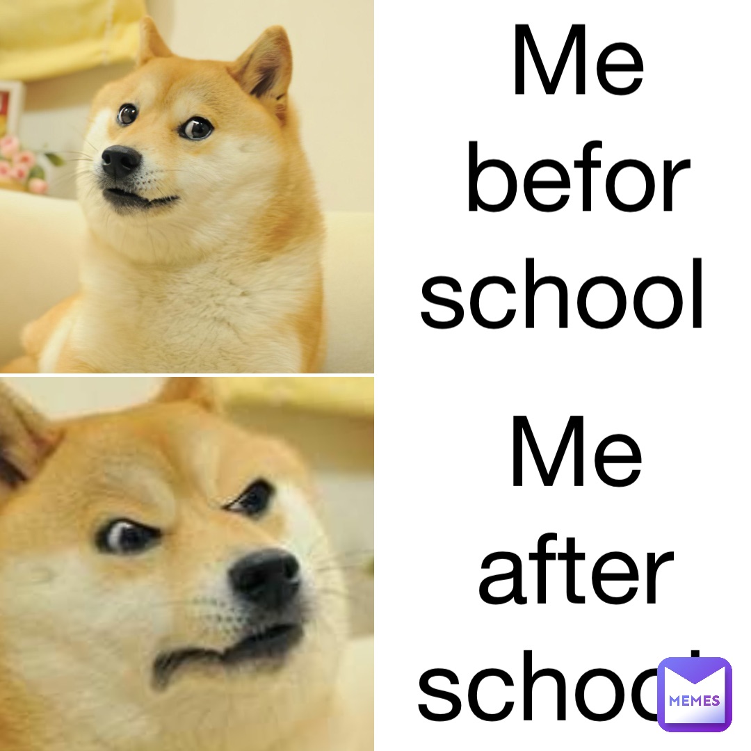 me befor school me after school