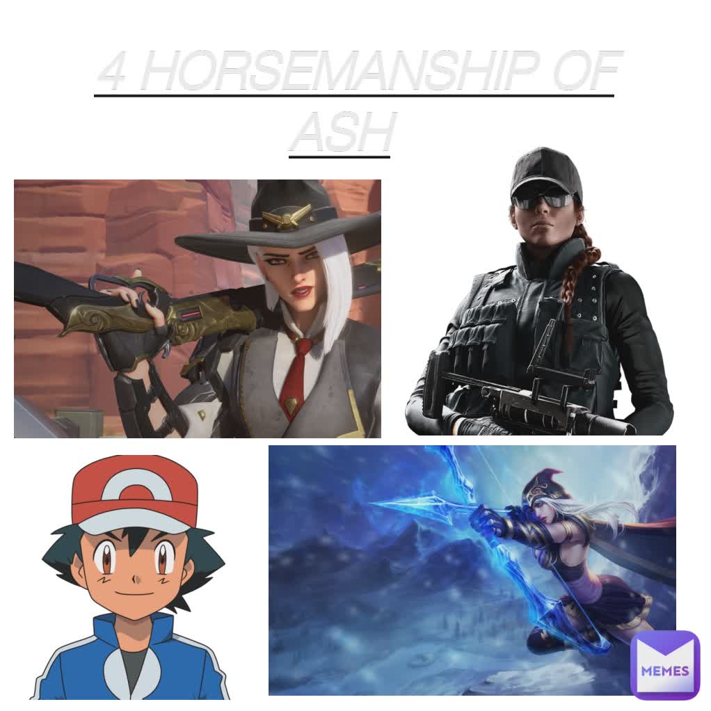 4 HORSEMANSHIP OF ASH