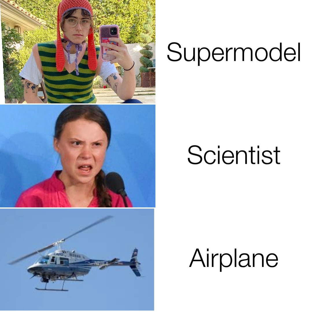 Supermodel Scientist Airplane