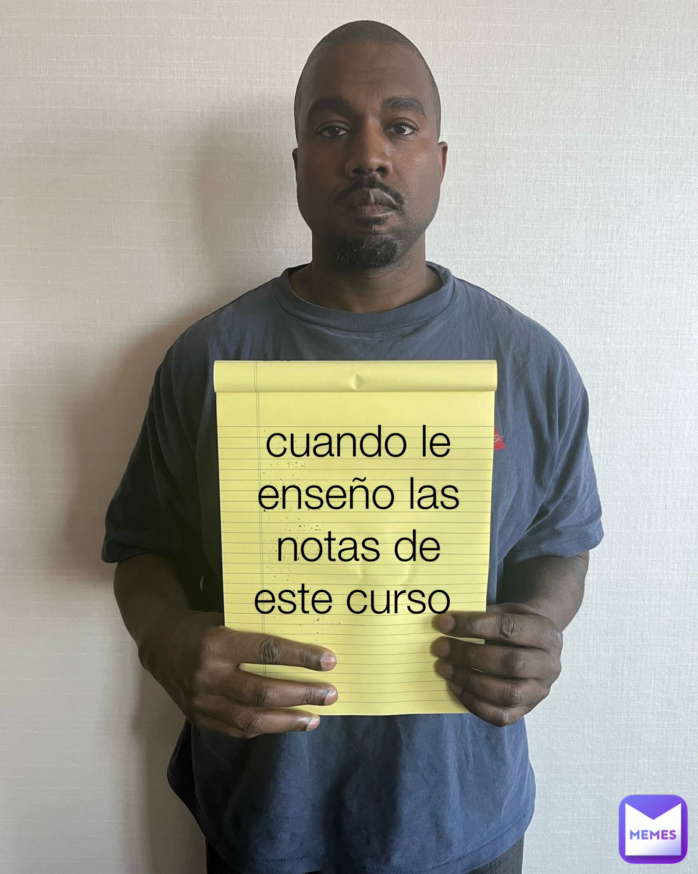 cuando le enseño las notas de este curso 
