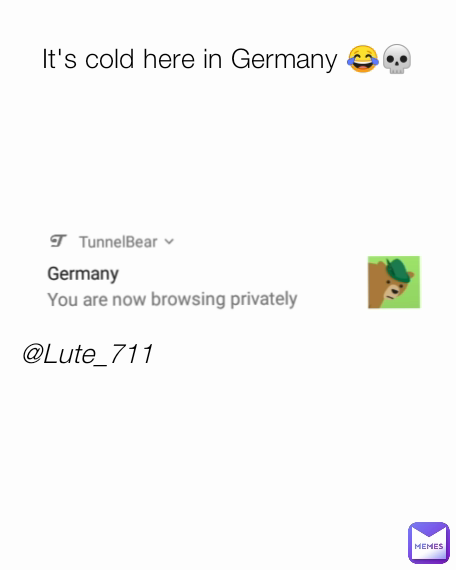 It's cold here in Germany 😂💀 @Lute_711
