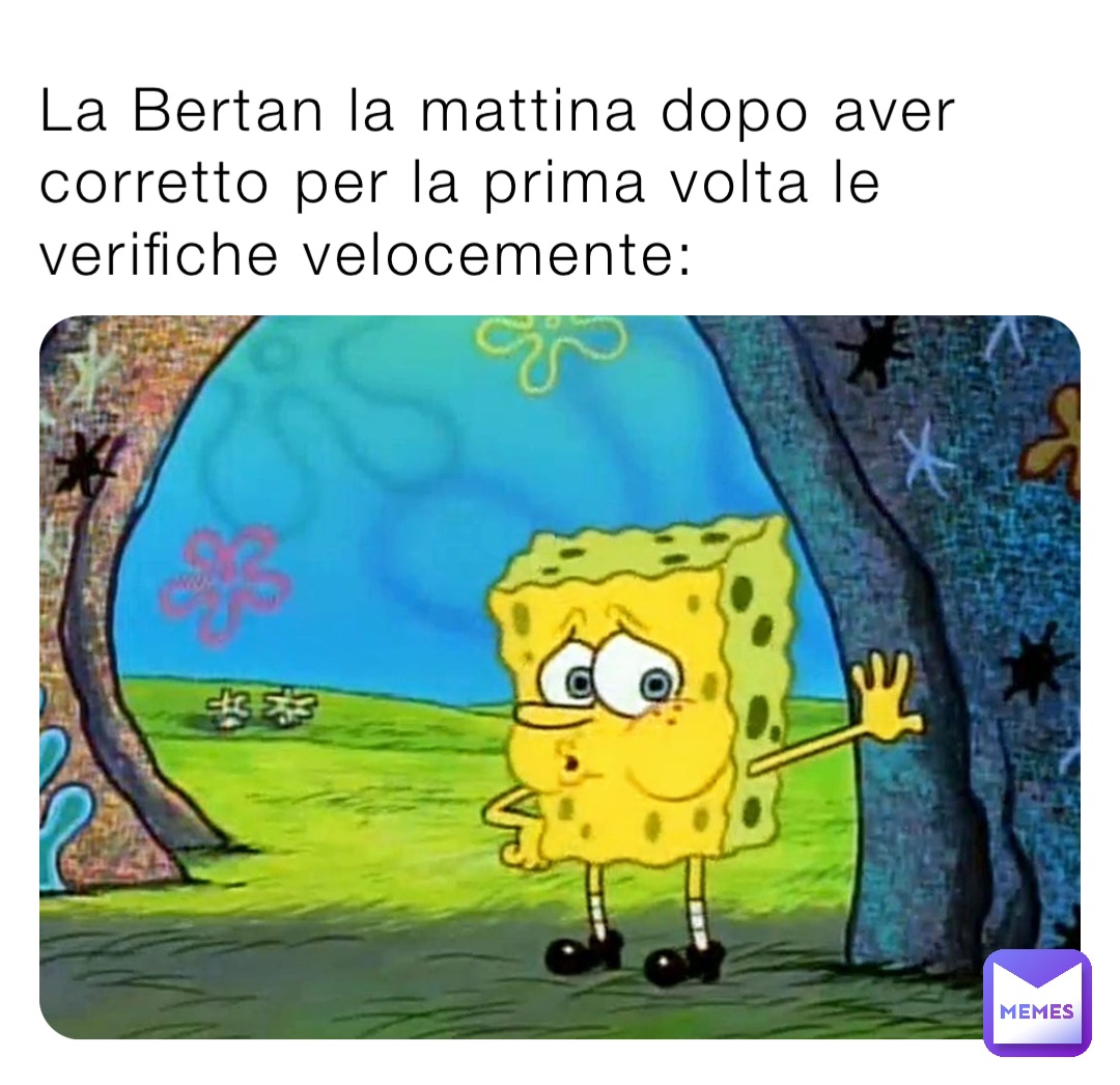 La Bertan la mattina dopo aver corretto per la prima volta le verifiche velocemente: