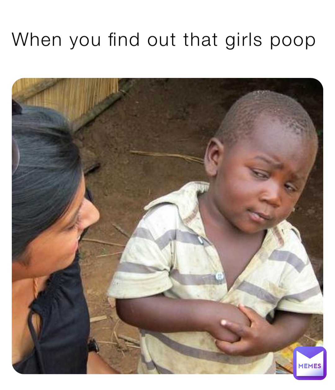 girls pooping meme