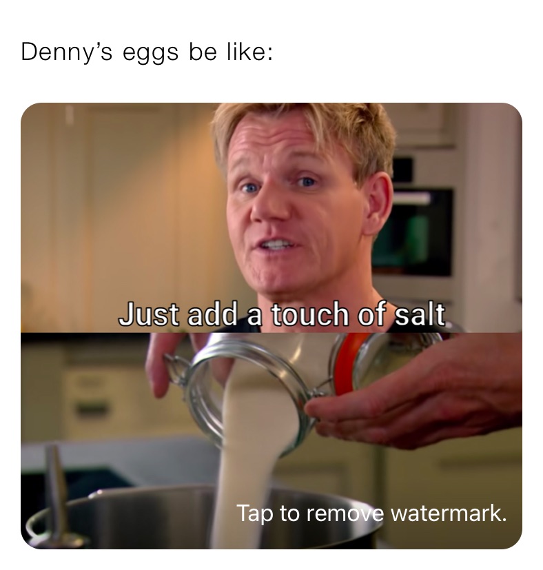 Denny’s eggs be like: