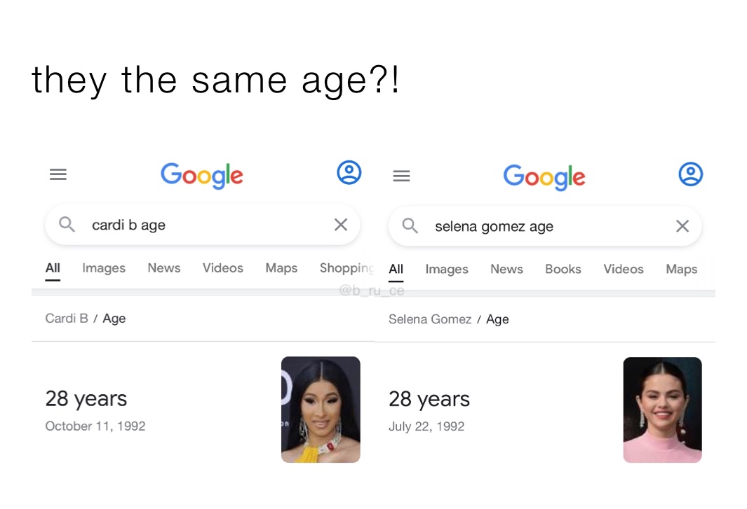 they the same age?!