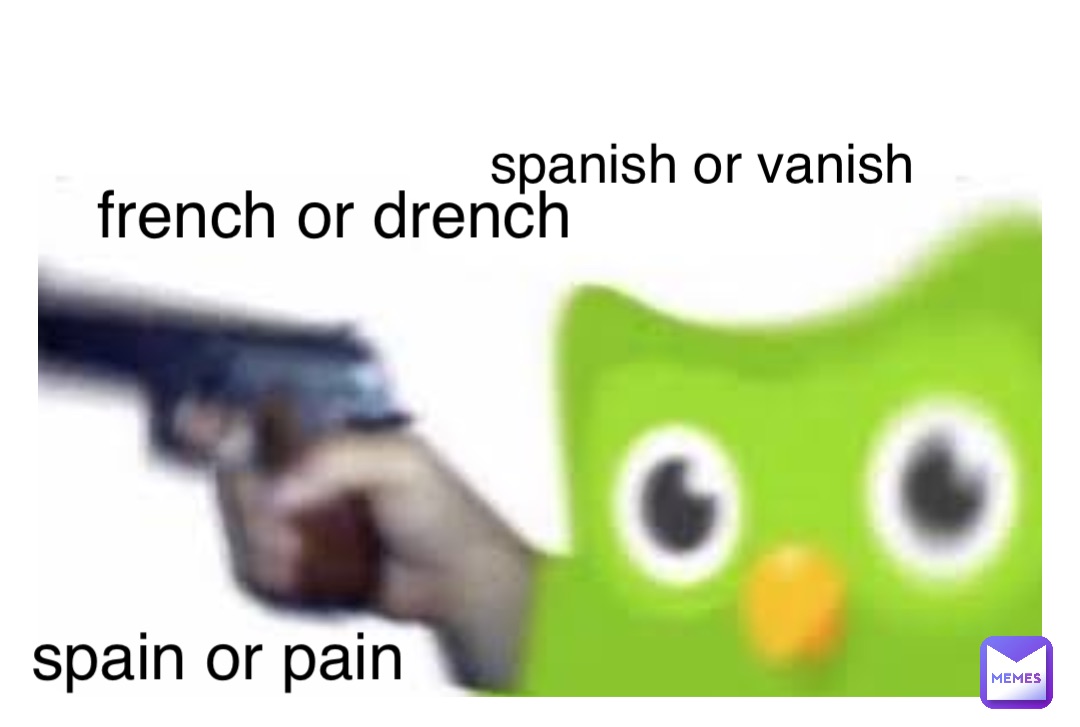 Double tap to edit spanish or vanish french or drench spain or pain