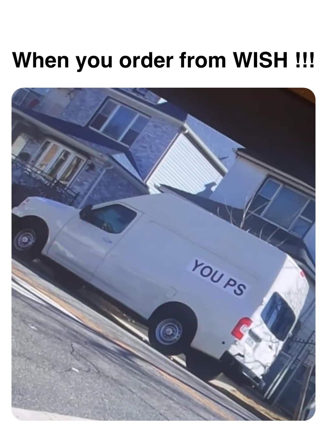 Double tap to edit When you order from WISH !!!
