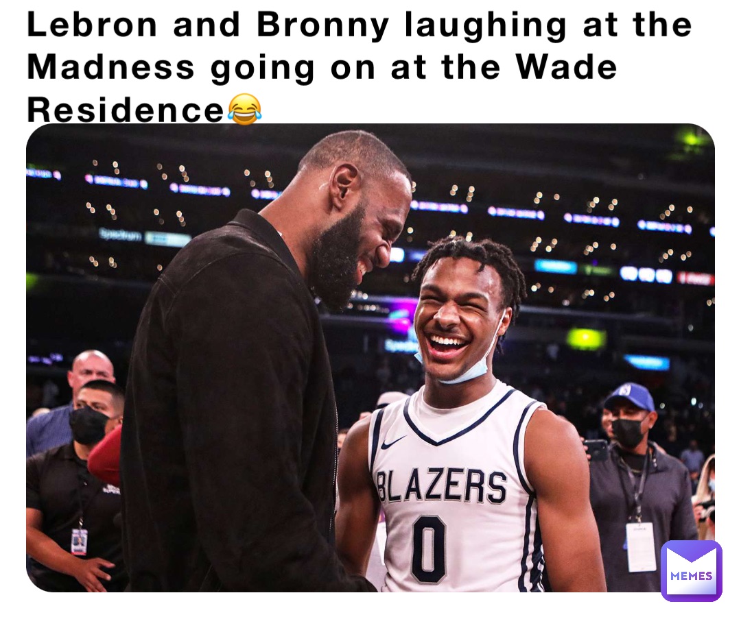 lebron and wade laughing meme
