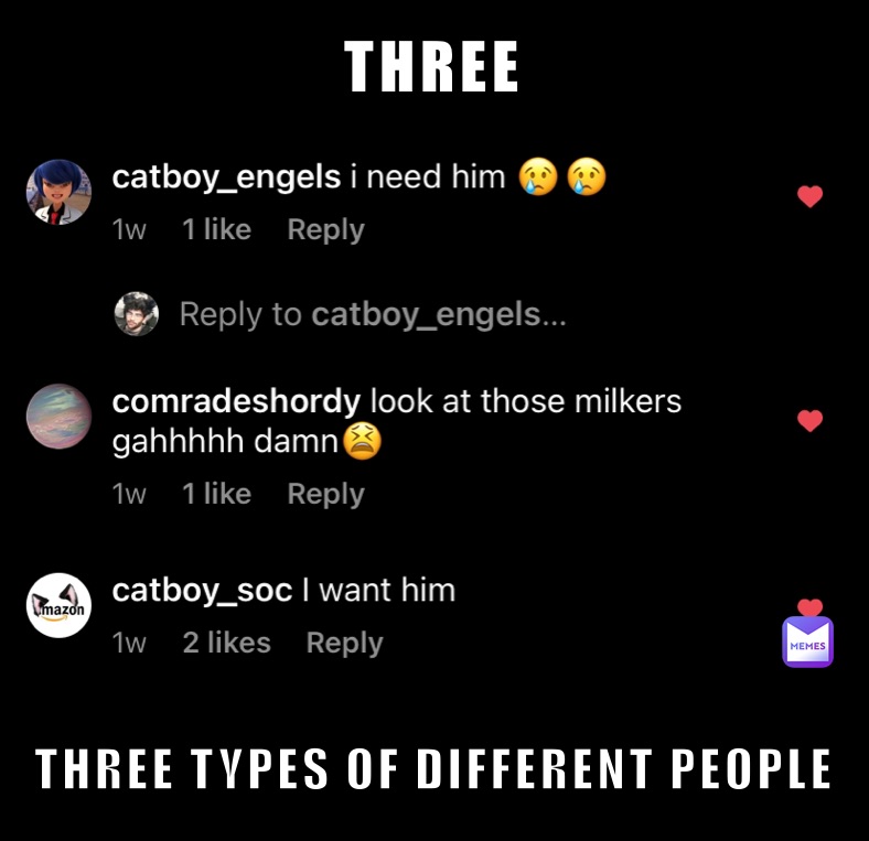 THREE THREE TYPES OF DIFFERENT PEOPLE