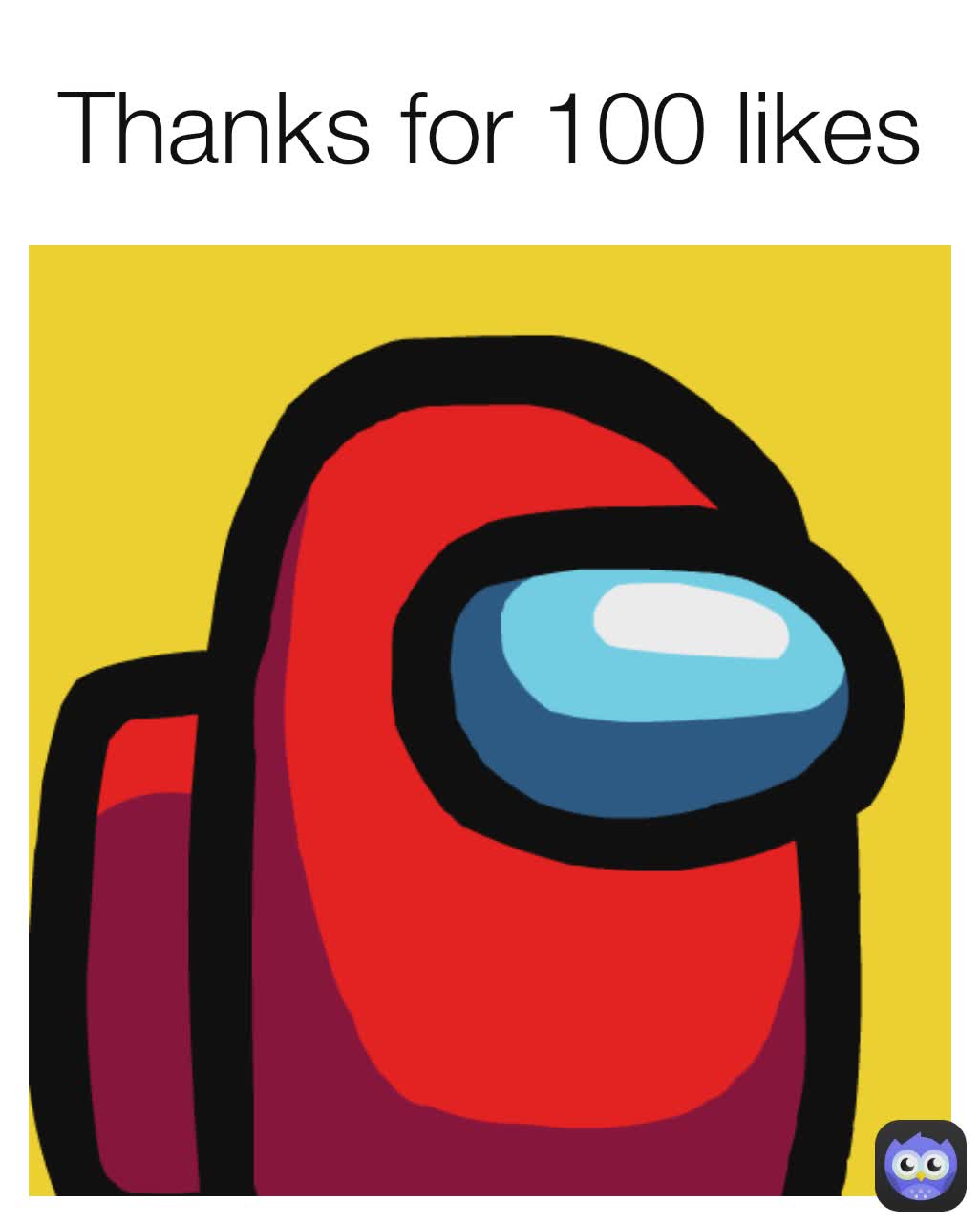 Thanks for 100 likes