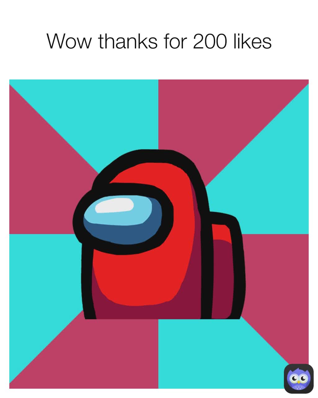 Wow thanks for 200 likes