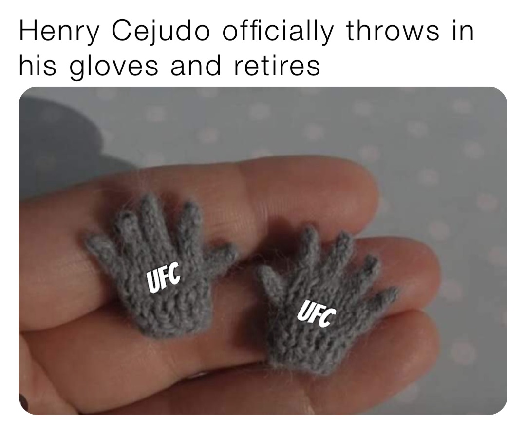 Henry Cejudo officially throws in his gloves and retires