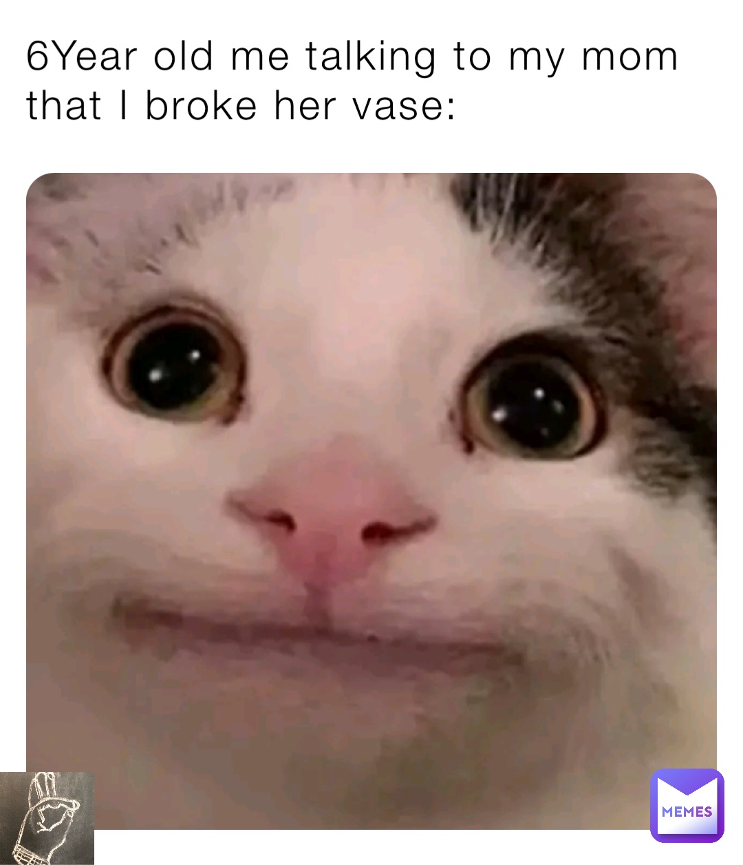 6Year old me talking to my mom that I broke her vase: