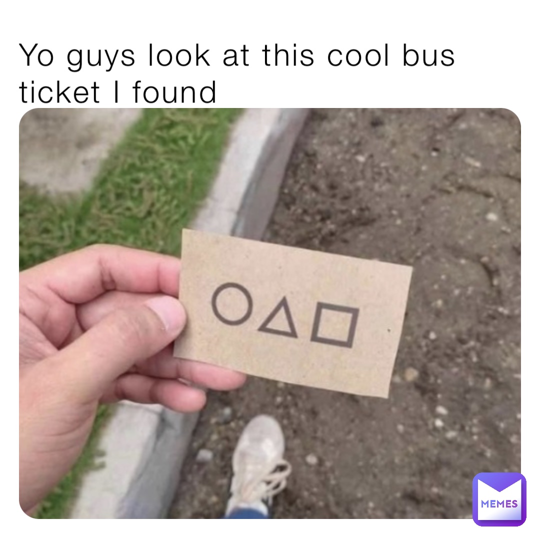 Yo guys look at this cool bus ticket I found