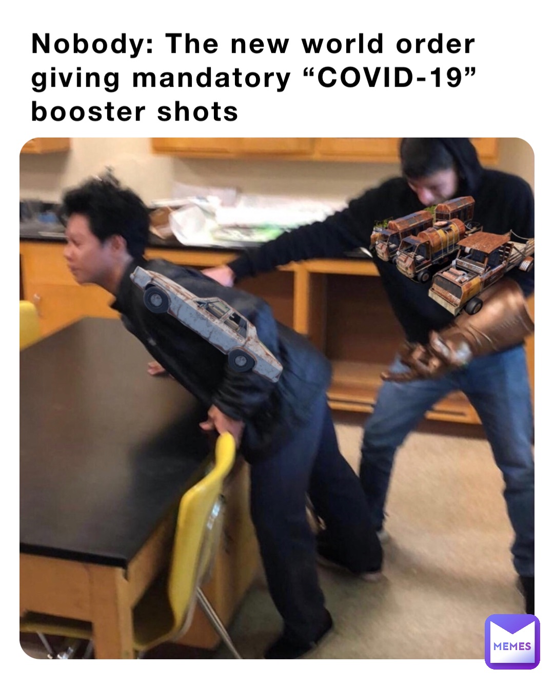 Nobody: The new world order giving mandatory “COVID-19” booster shots