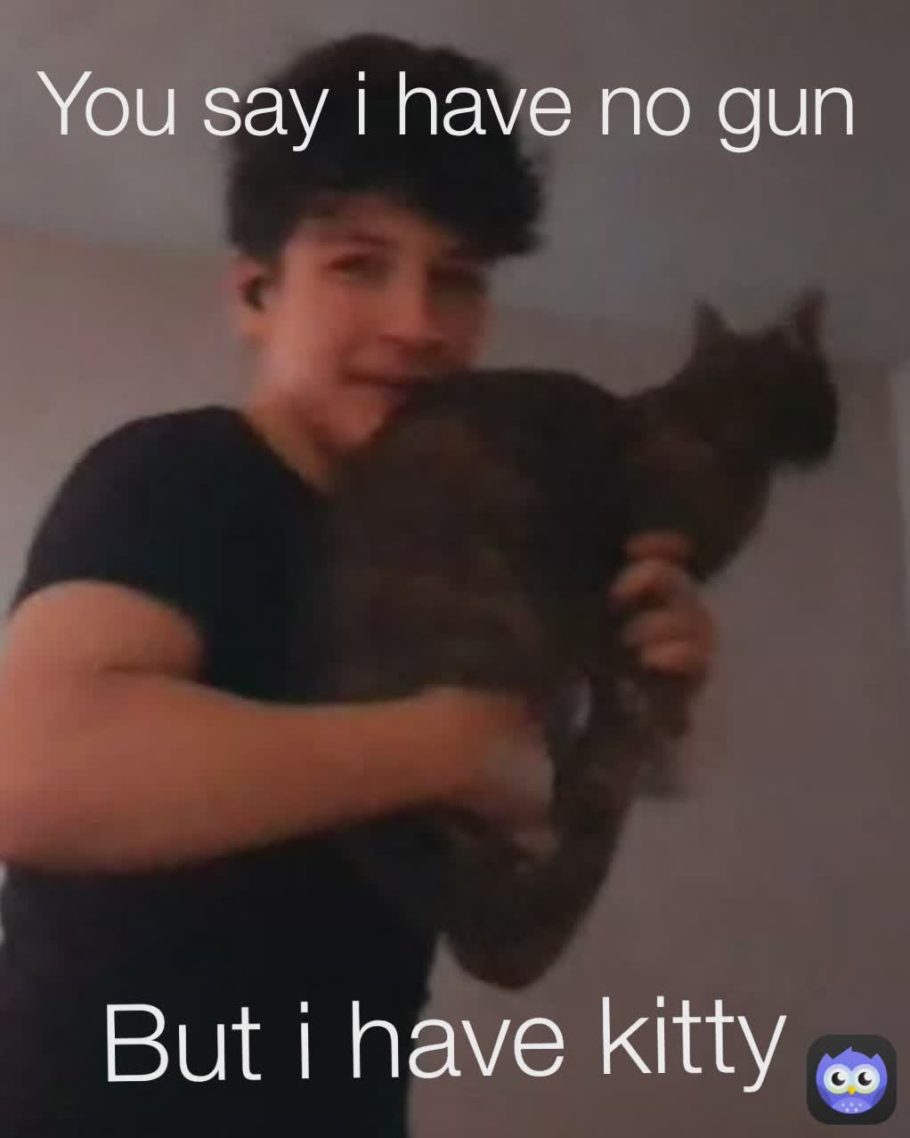 You say i have no gun You say i have no gun
 You say i have no gun You say i have no gun But i have kitty