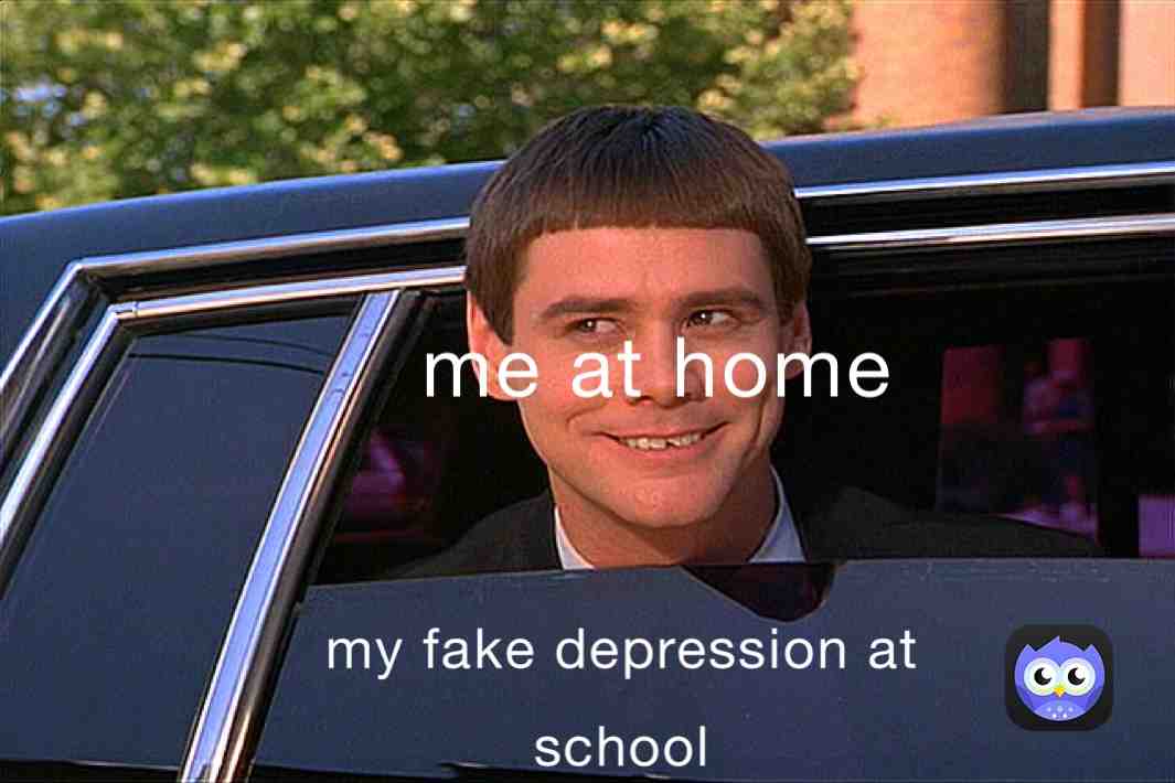 Some people are just fake depressed for attention, like me👌