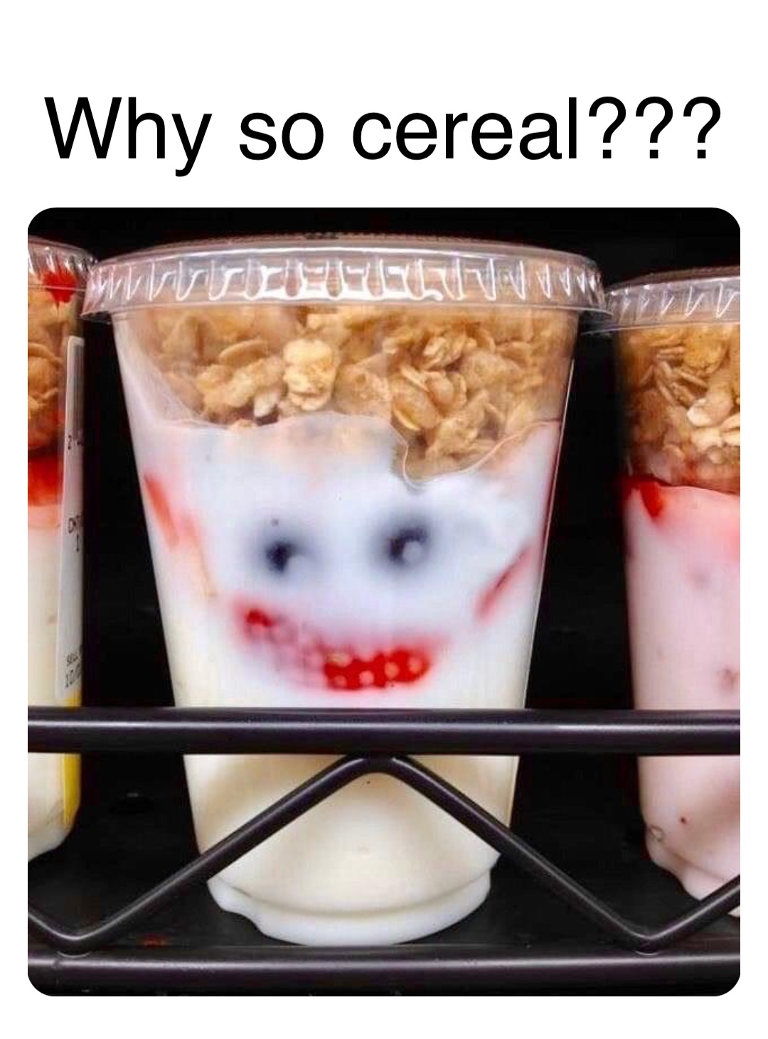 Double tap to edit Why so cereal???