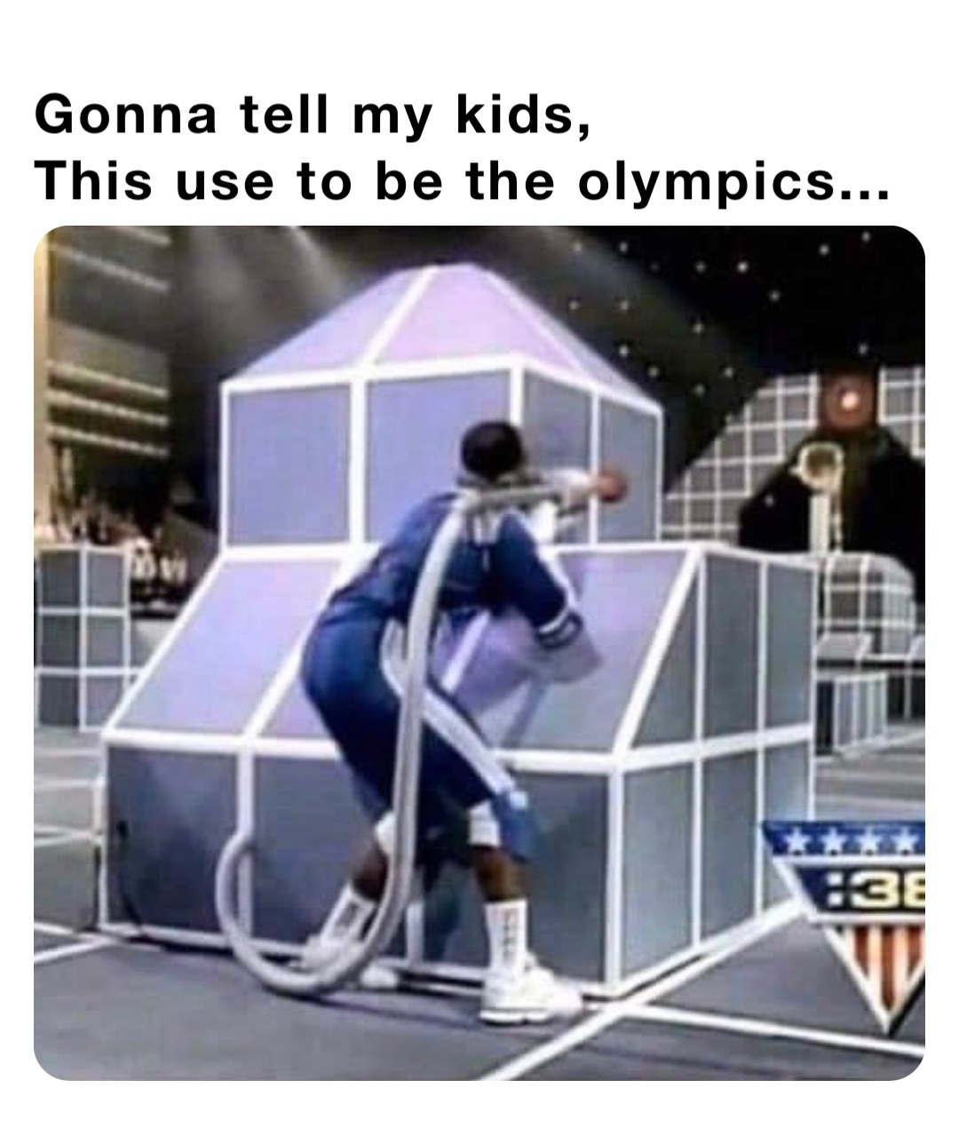 Gonna tell my kids,
This use to be the olympics...