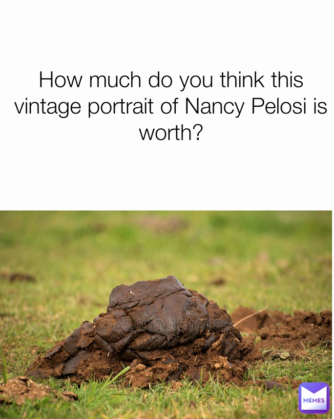 How much do you think this vintage portrait of Nancy Pelosi is worth?