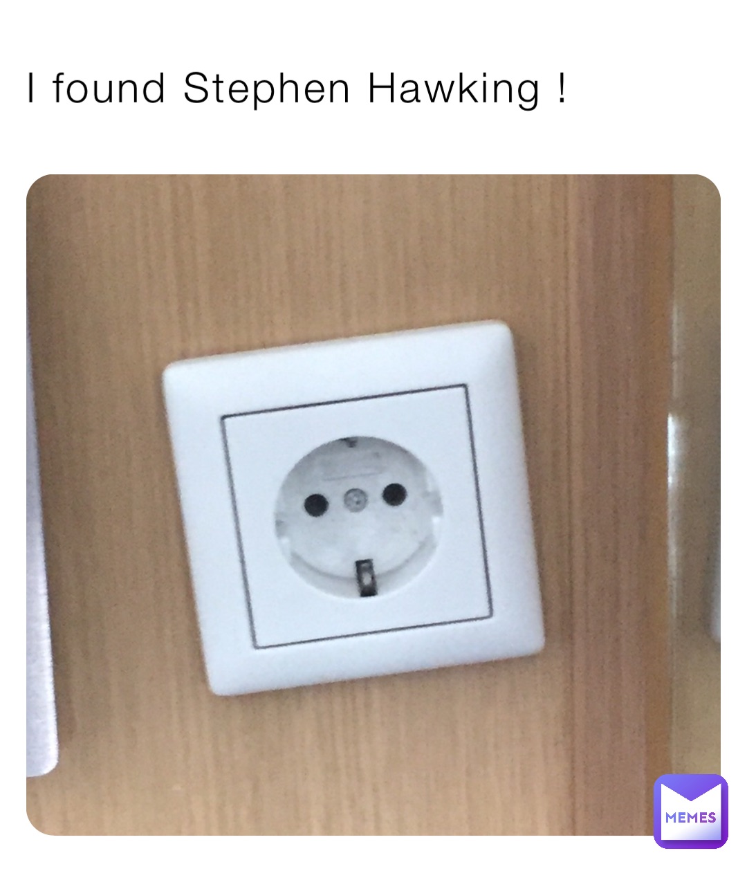 I found Stephen Hawking !