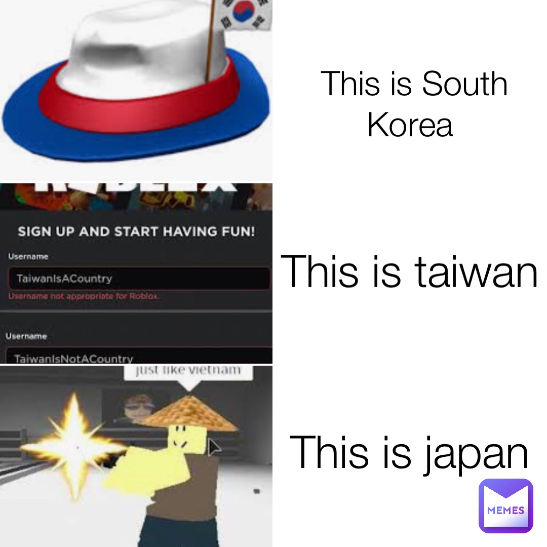 This is South Korea This is taiwan This is japan