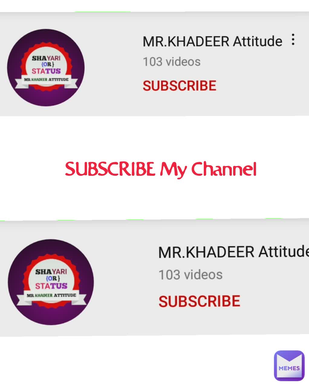 Type Text SUBSCRIBE My Channel