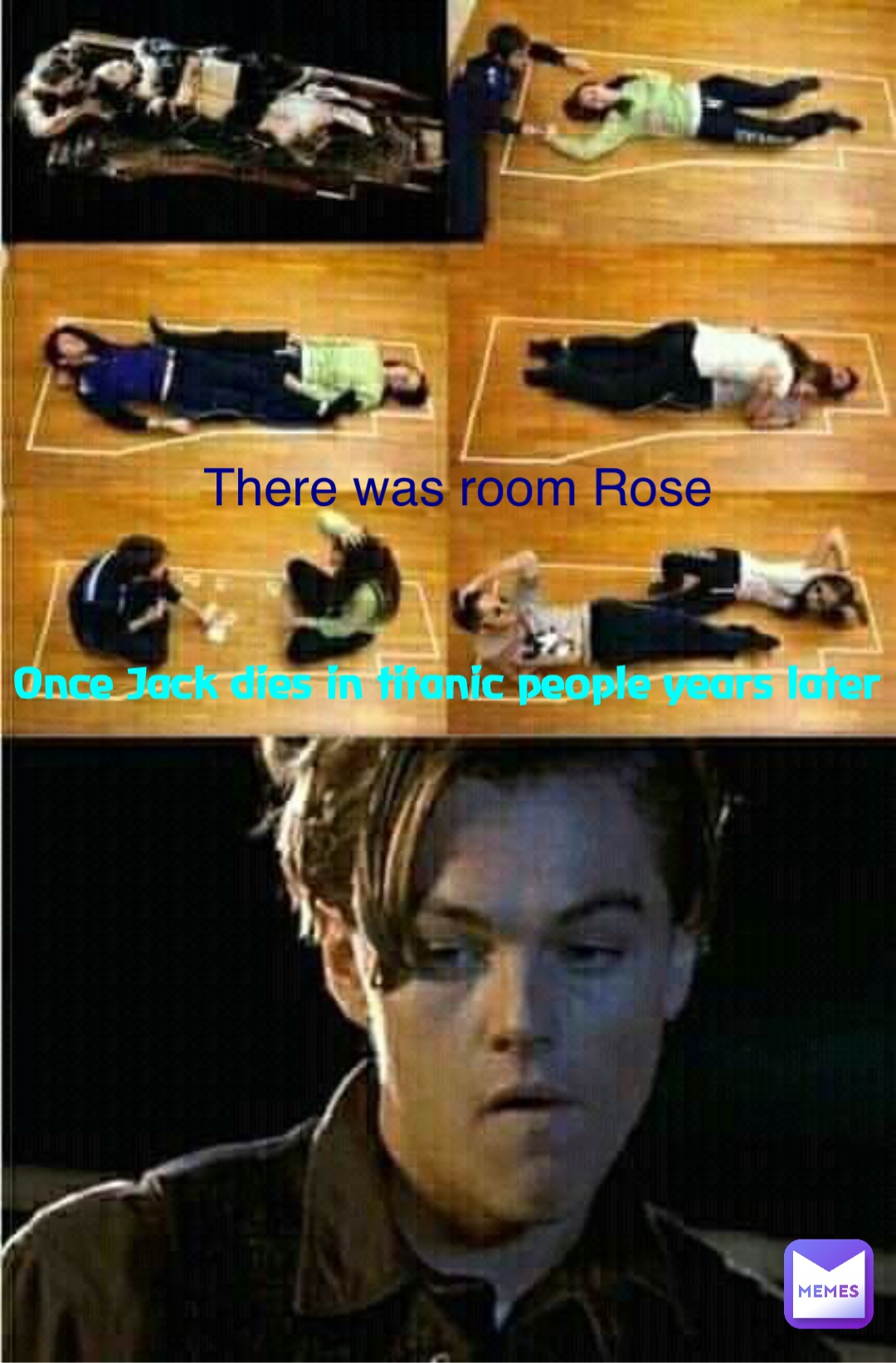 Once Jack dies in titanic people years later There was room Rose