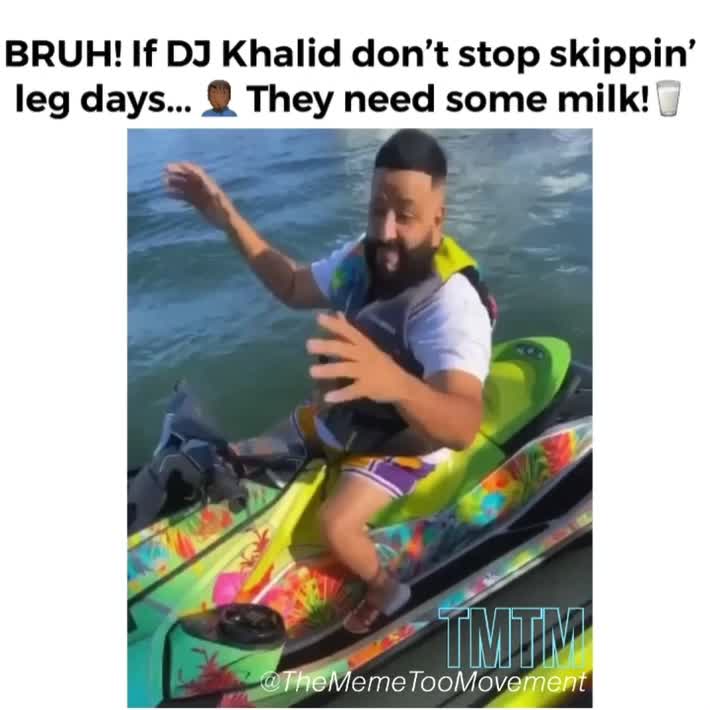 So @djkhaled just gonna act like we don\u2019t see his legs out here lookin\u2019 like they got left behind in the 6th grade, huh? Get my manz some @milk \ud83e\udd23\ud83e\udd26\ud83c\udffe\u200d\u2642\ufe0f\ud83e\udd5b Follow me on Twitter and IG
-
 #funnymemes  #hilariousmemes  #itsalllove  #blessup  #live  #love  #yourlife  #peace