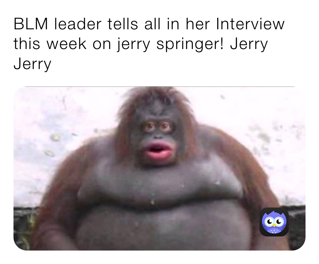 BLM leader tells all in her Interview this week on jerry springer! Jerry Jerry